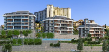 Alanya  Trio Hill Residence By Goldcity'de Satılık  Lüks Daire