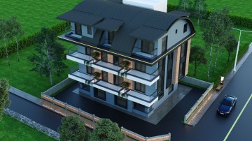 Alanya Gazipaşa da  Yeni Lüks Satılık 1+1 Daire