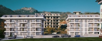 Alanya Serene Park Sitesin'de Satılık  Lüks 1+1 Daire